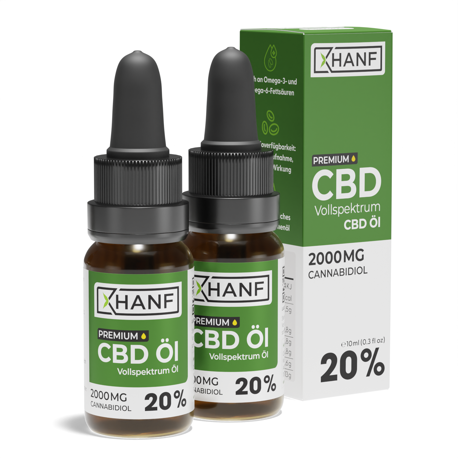 CBD Öl 20 Prozent XHANF Doppelpack