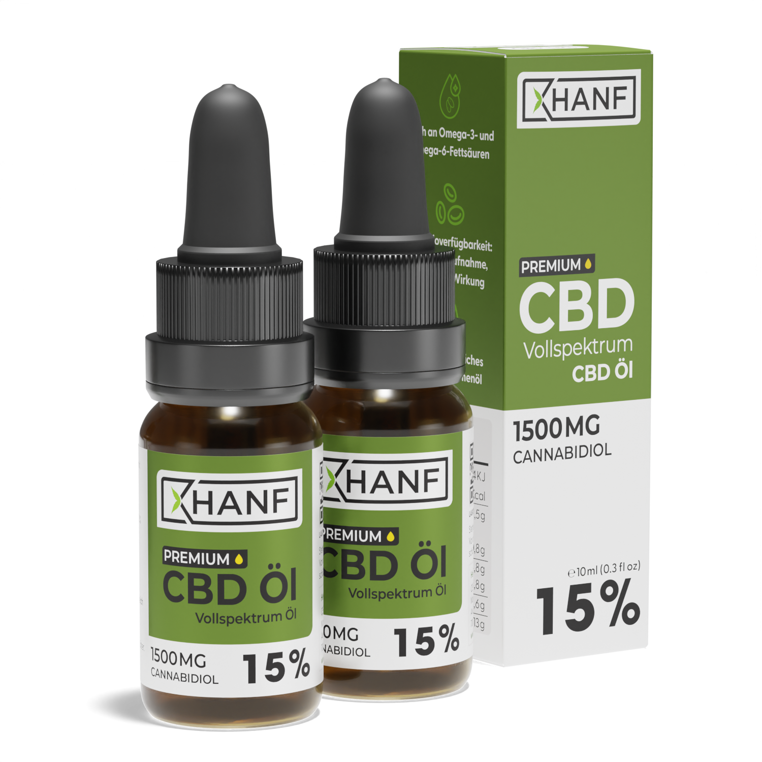 CBD Öl 15 Prozent XHANF Doppelpack